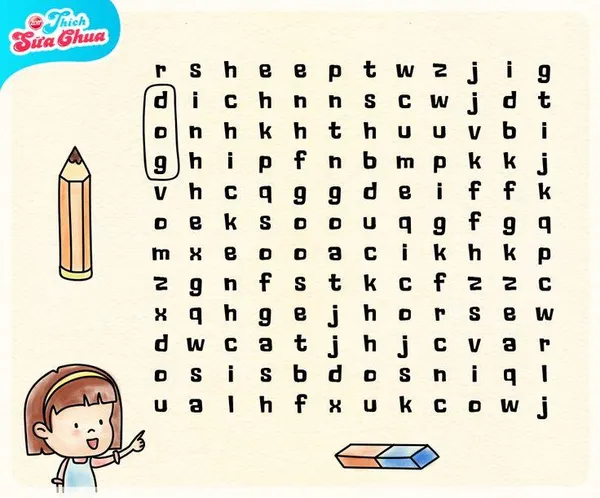 game trí tuệ - Hãy tìm từ (Word Search)